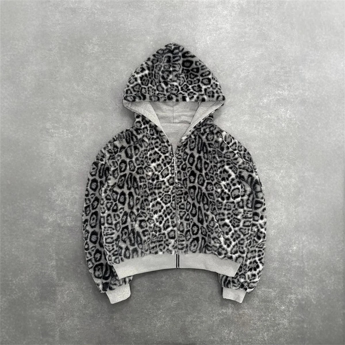 Reversible Leopard Print Hoodie Coat™
