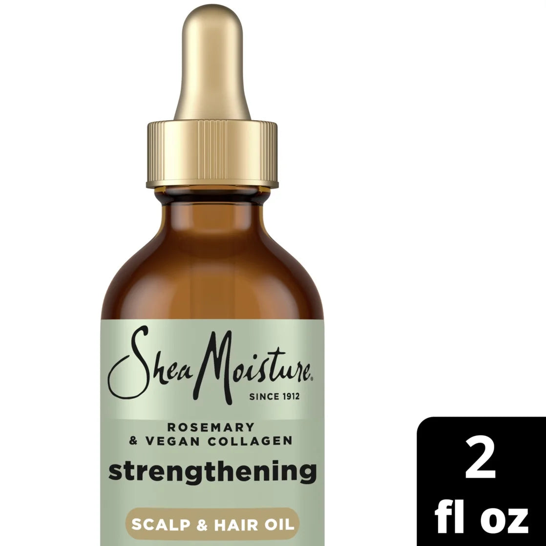 Strengthening Scalp Oil & Hair Oil Rosemary & Vegan Collagen, 2 Oz